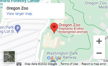 A map of the Oregon Zoo